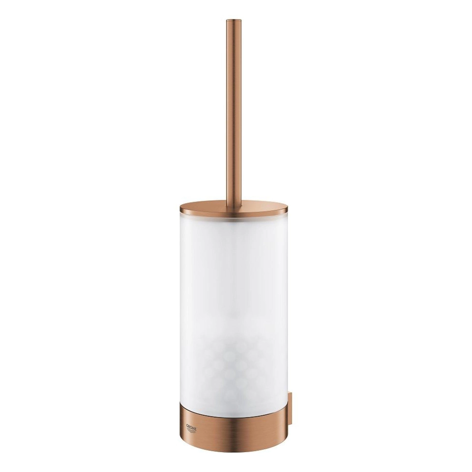 sanidump Copper Bathroom Toilet Paper Holder & Toilet Brush Set